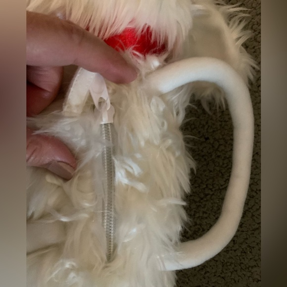 New Vintage Olly & Friends Dog White Poodle Bag “Empress Emily” Double handles - Picture 5 of 9